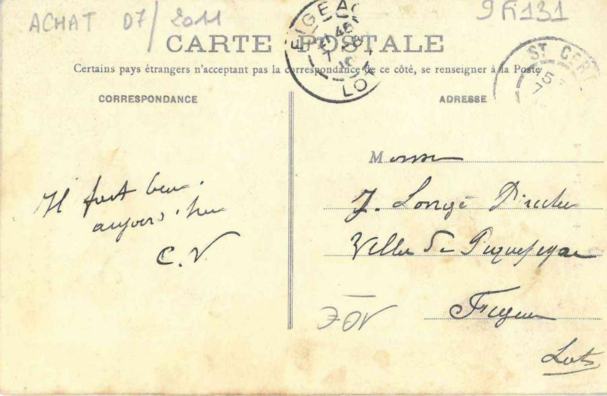 Ecrire et correspondre au début du XXe siècle 